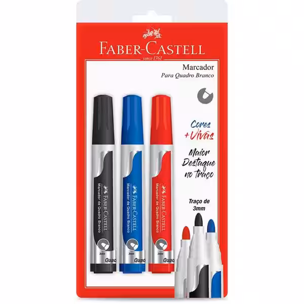 Pincel Faber-Castell Grip quadro branco
